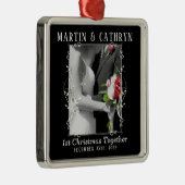 たった今結婚しました名（1年目のクリスマス） メタルオーナメント (右)