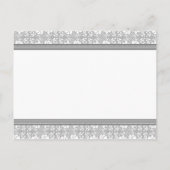 たった今結婚しました告知はがきグレーダマスク 案内ポストカード (裏面)