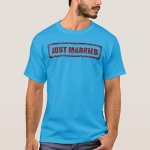 たった今結婚しました専用カスタマイズ可能なカップル Tシャツ