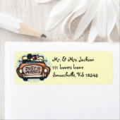 たった今結婚しました差出人住所ラベル ラベル (インサイチュ)