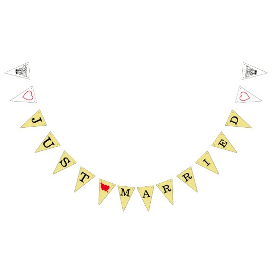 たった今結婚しました徴候 バンティングフラッグ (全)