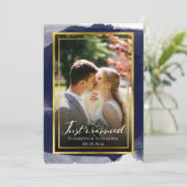 たった今結婚しました招待状 |抽象芸術結婚ー 招待状 (スタンド正面)