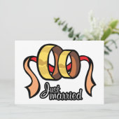 たった今結婚しました招待状 招待状 (スタンド正面)