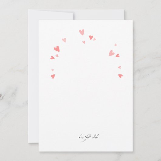 たった今結婚しました招待状 招待状 (裏面)