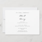 たった今結婚しました枠のフォトタイポグラフィ(横) 招待状 (裏面)