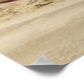 たった今結婚しました標識およびサーフボード ポスター (角)