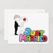 たった今結婚しました発表 ポストカード (正面/裏面)
