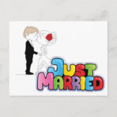 たった今結婚しました発表 ポストカード (正面)