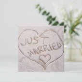 たった今結婚しました発表 案内状 (スタンド正面)