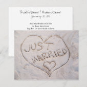 たった今結婚しました発表 案内状 (正面/裏面)