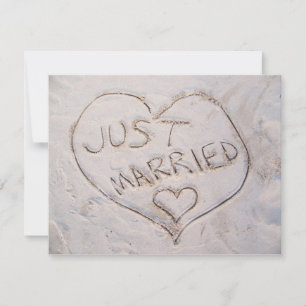 たった今結婚しました発表 案内状