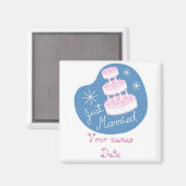 たった今結婚しました磁石 マグネット (正面/裏面)