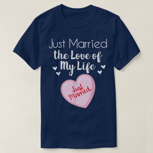 たった今結婚しました私の人生結婚の新婦グロ Tシャツ (デザイン正面)