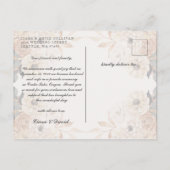 たった今結婚しました立案発表写真はがき 案内ポストカード (裏面)