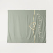 たった今結婚しました結婚のフォトプロップ タペストリー (正面(横))