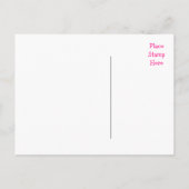 たった今結婚しました結婚のラブポストカード 案内ポストカード (裏面)