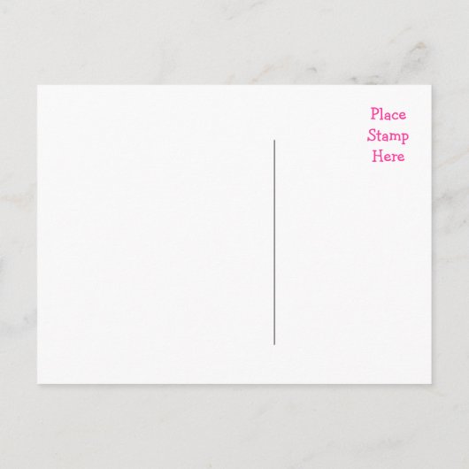 たった今結婚しました結婚のラブポストカード 案内ポストカード (裏面)