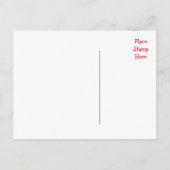 たった今結婚しました結婚のラブポストカード 案内ポストカード (裏面)