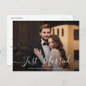 たった今結婚しました結婚の発表 ポストカード (正面/裏面)