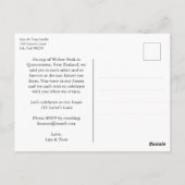 たった今結婚しました結婚の駆け落ち白書 ポストカード (裏面)