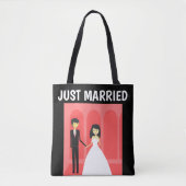 たった今結婚しました結婚ギフトトート財布 トートバッグ (正面)