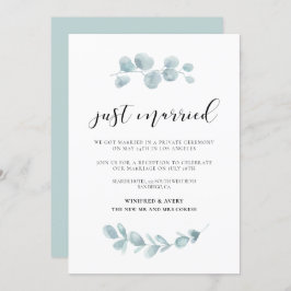 たった今結婚しました結婚グリーンリーの発表 招待状