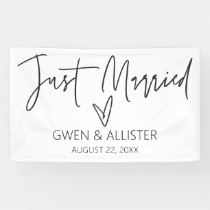 たった今結婚しました結婚ズカーデコレーションバナーG400 横断幕