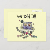 たった今結婚しました結婚ズカー 案内ポストカード (正面/裏面)