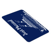 たった今結婚しました結婚ズハネムーンクルーズキャビンドア マグネット (右側)