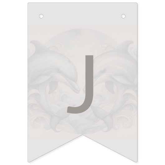 たった今結婚しました結婚ズバンティングフラッグズドルフィンテーマ バンティングフラッグ (第3の旗)