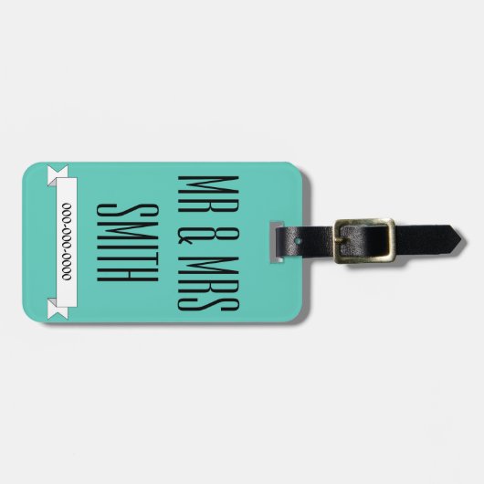 たった今結婚しました結婚ハネムーンの荷物タグギフト ラゲッジタグ (正面横)