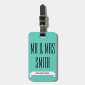 たった今結婚しました結婚ハネムーンの荷物タグギフト ラゲッジタグ (正面縦)