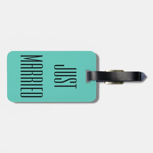 たった今結婚しました結婚ハネムーンの荷物タグギフト ラゲッジタグ (裏面横)