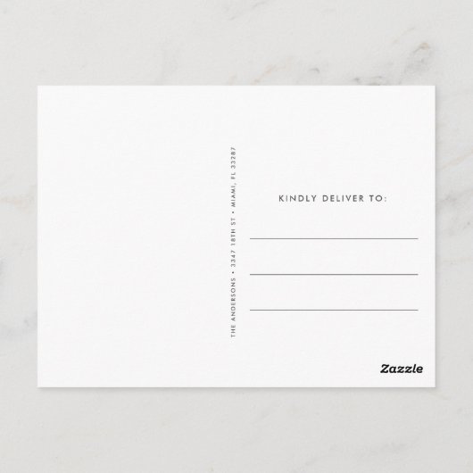 たった今結婚しました結婚写真ありがとう ポストカード (裏面)