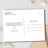 たった今結婚しました結婚写真ありがとう ポストカード