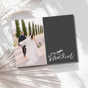 たった今結婚しました結婚写真ありがとう ポストカード