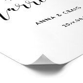 たった今結婚しました結婚徴候 ポスター (角)