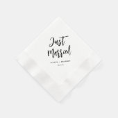 たった今結婚しました結婚披露宴バー 縁ありカクテルナプキン (角)