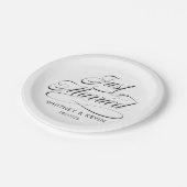 たった今結婚しました結婚紙プレート ペーパープレート (アングル)