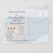 たった今結婚しました結婚船発表 案内ポストカード (裏面)