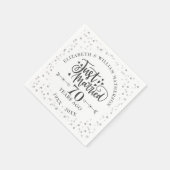 たった今結婚しました結婚70周年記念 スタンダードカクテルナプキン (角)
