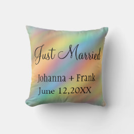 たった今結婚しました虹 クッション