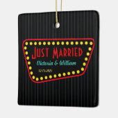 たった今結婚しました装飾品 セラミックオーナメント (左)