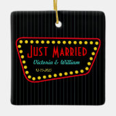 たった今結婚しました装飾品 セラミックオーナメント (正面)