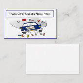 たった今結婚しました車の座席表 プレイスカード (正面/裏面)