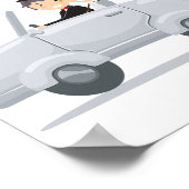 たった今結婚しました車ポスター ポスター (角)