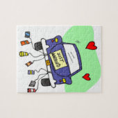 たった今結婚しました車 ジグソーパズル (横)