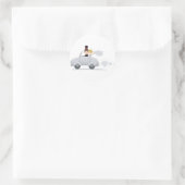 たった今結婚しました車 ラウンドシール (バッグ)