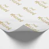 たった今結婚しました金箔包み紙 ラッピングペーパー (角)