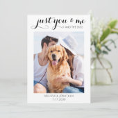 たった今結婚しました駆け結婚落ち犬の発表 セーブザデート (スタンド正面)